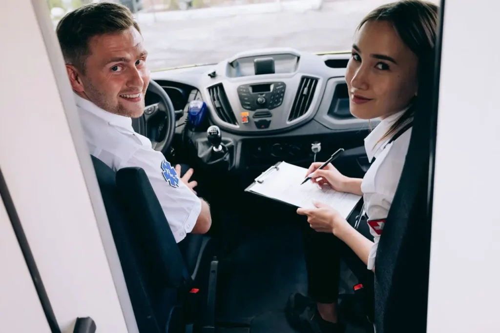 Transportation service for special mobility needs providing safe, accessible, and reliable non-emergency medical transport for patients with mobility challenges.| About FirstMed Transit