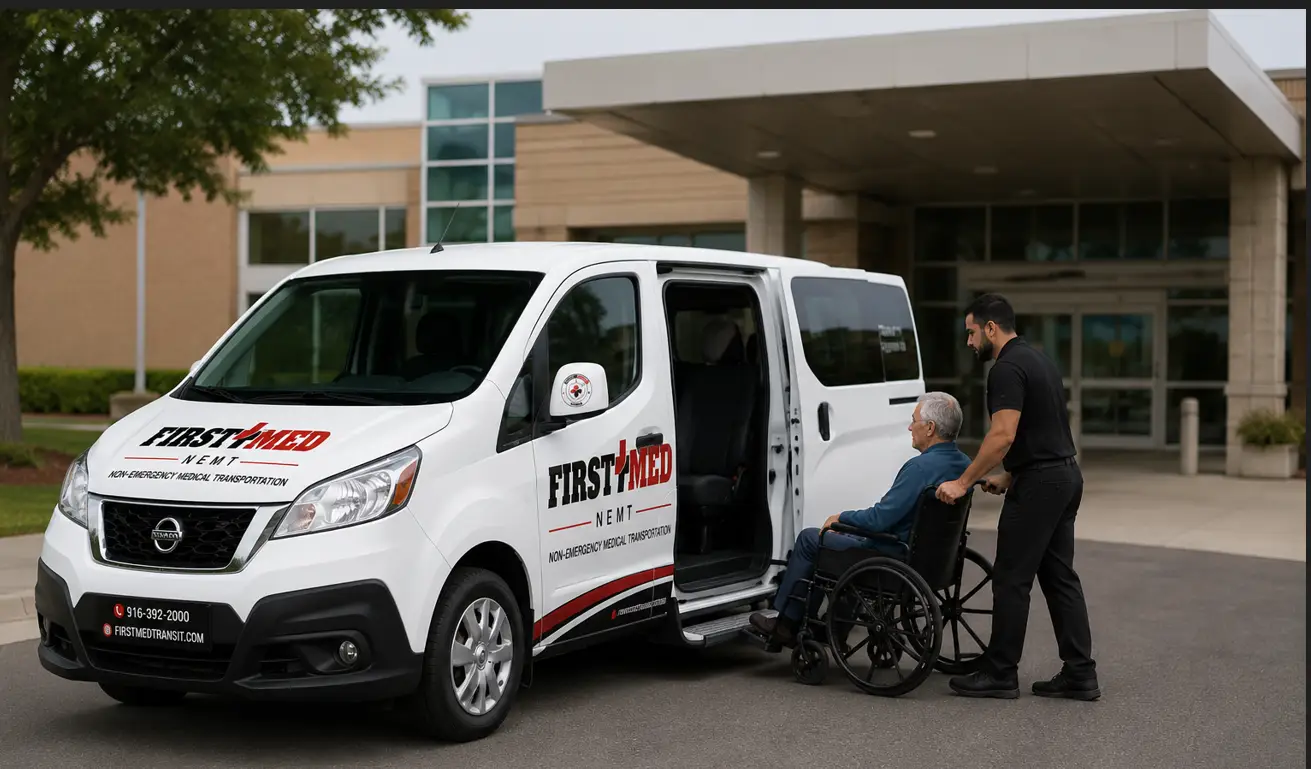 FirstMed Transit provides safe hospital discharge transportation services for patients needing reliable non-emergency medical transport after leaving the hospital.