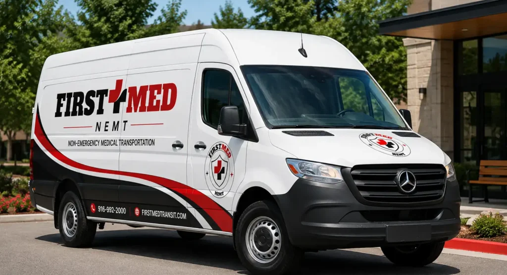FirstMed Transit providing medical transportation services in Citrus Heights, CA for patients, seniors, and individuals with mobility needs.