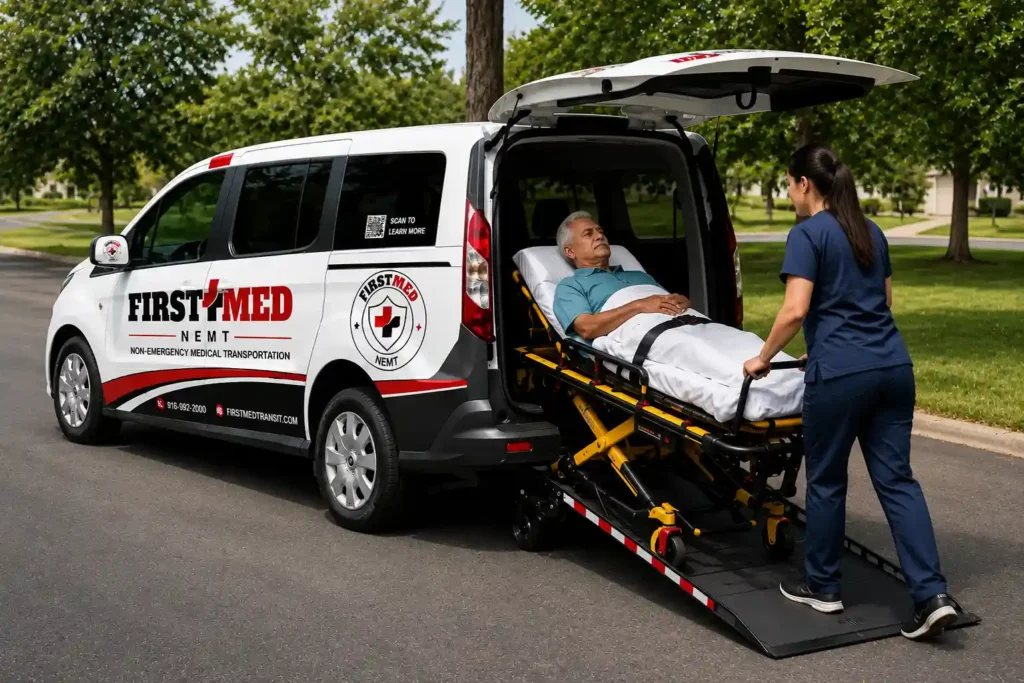 FirstMed Transit provides trusted non emergency medical transportation Orangevale CA for safe, comfortable travel to healthcare appointments.