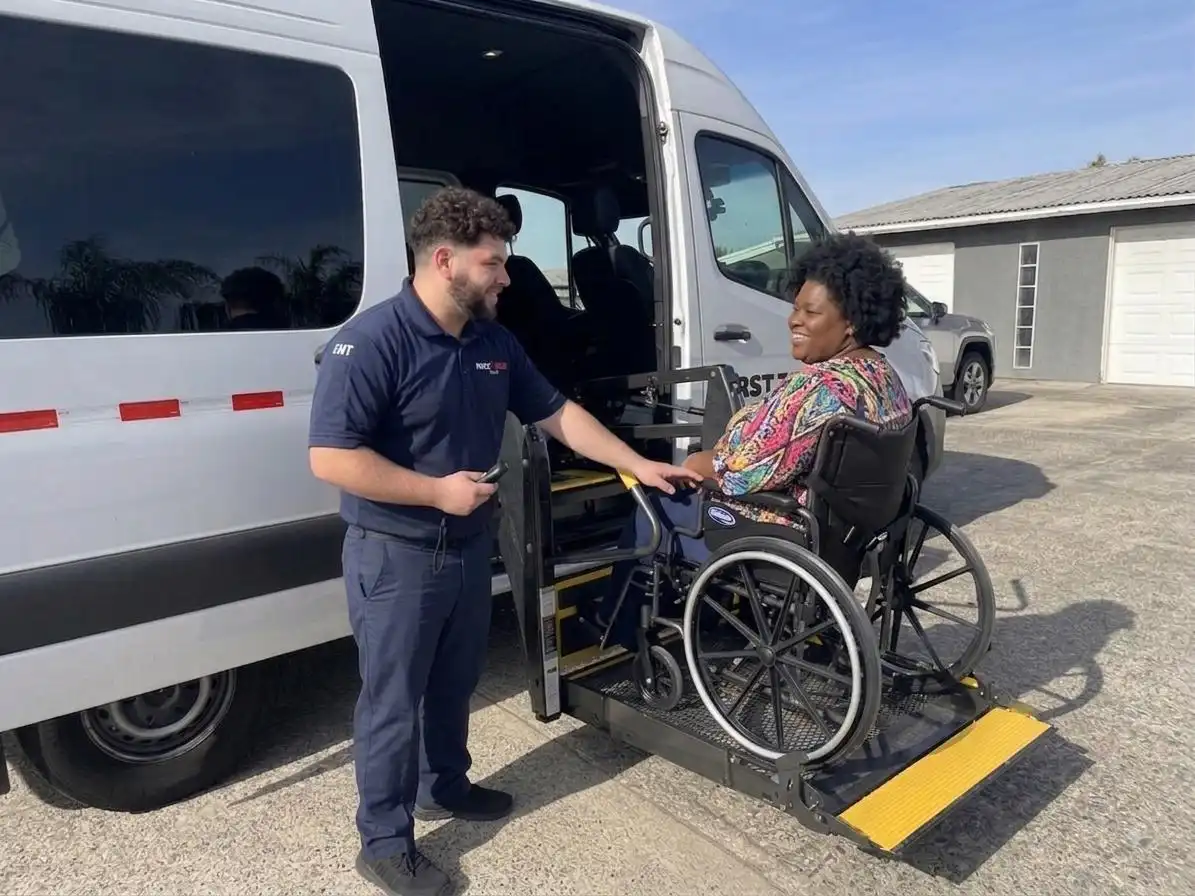 Wheelchair accessible transportation Sacramento providing safe, reliable, and ADA-compliant rides for wheelchair users, seniors, and patients traveling to hospitals, clinics, and medical appointments.